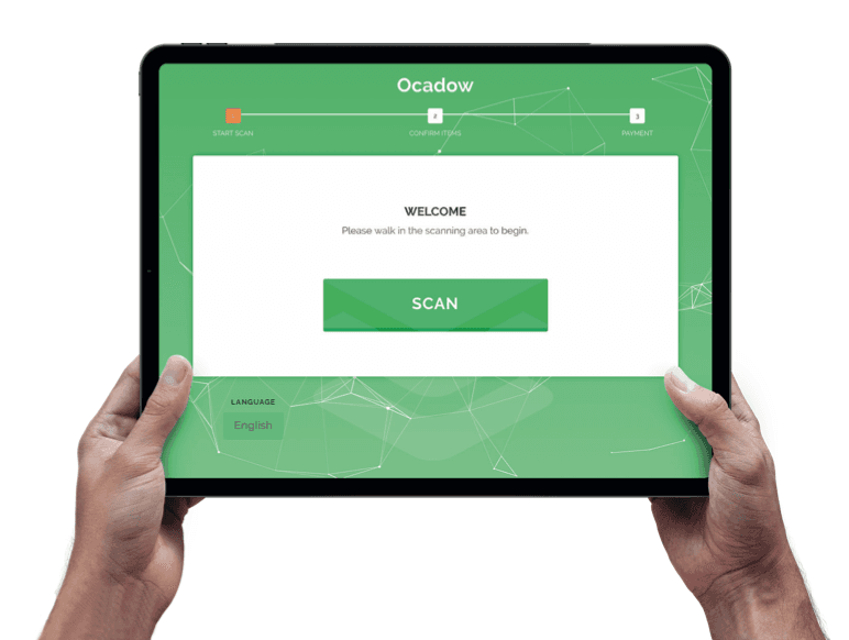 RFID Checkout ElectronJS App screen